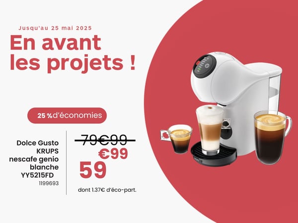Dolce Gusto KRUPS nescafe genio blanche YY5215FD