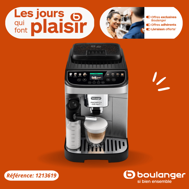 Expresso Broyeur DELONGHI Magnifica Evo next ECAM310.80.SB