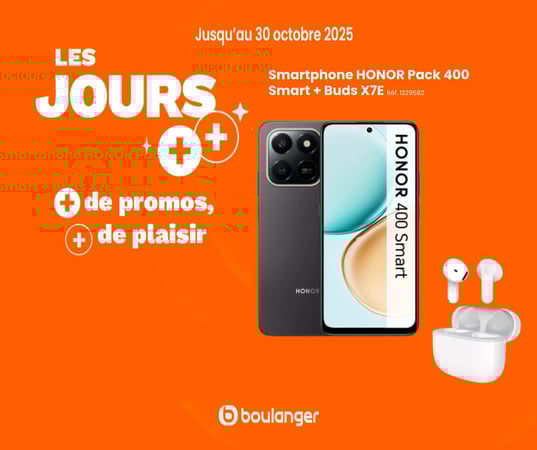Smartphone HONOR Pack 400 Smart + Buds X7E Réf. 1229582