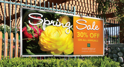 Spring sale banner