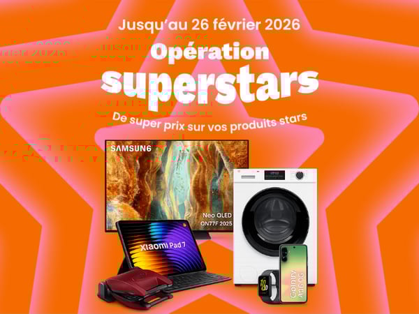 Catalogue promotionnel de l’Opération Superstar, nouvelle opération commerciale avec offres et promotions en cours, valable jusqu’au 26 février
