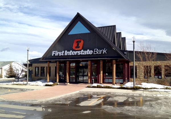 Exterior image of First Interstate Bank in Red Lodge, Montana.