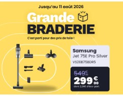 Aspirateur balai SAMSUNG Jet 75E Pro Silver VS20B75BDR5