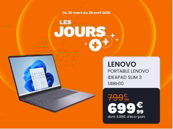 Ordinateur portable LENOVO IdeaPad Slim 3 14IRH10