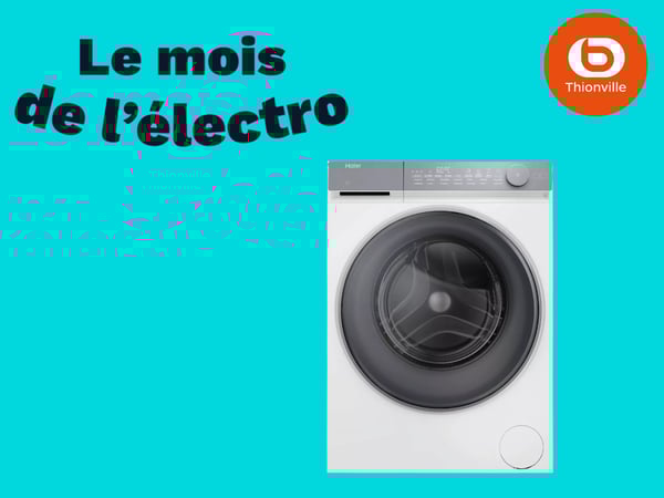 Lave linge hublot HAIER HW100-B14367U-FR Le mois de l'électro Promo remise offre Boulanger Thionville - Terville