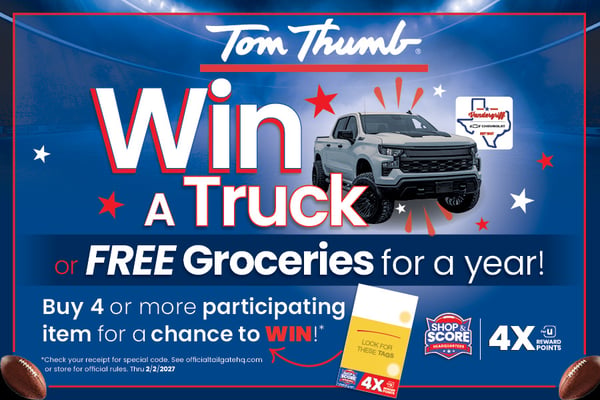 win a truck free groceries for a year