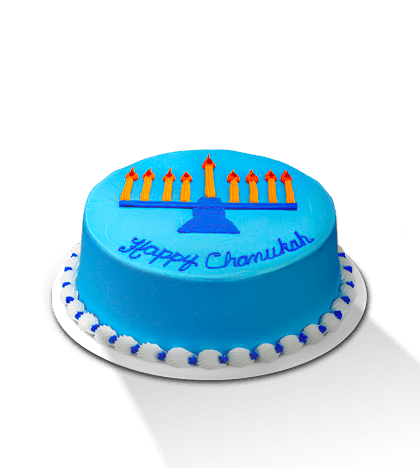 Chanukah Menorah Cake