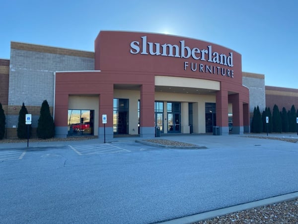 Slumberland Furniture Store in Springfield,  IL - Storefront Wide View