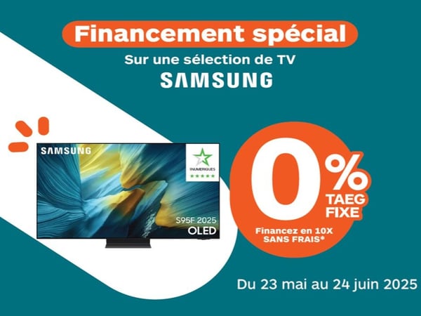 Financement Spécial TV Samsung à  Boulanger La Rochelle Angoulins