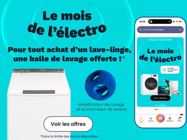 Le mois de l'électro spéciale lave linge