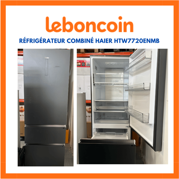 Réfrigérateur combiné Haier HTW7720ENMB présent sur Leboncoin