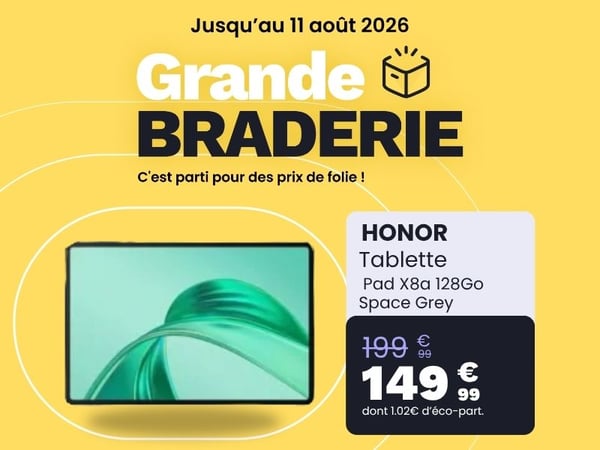 Tablette Android HONOR Pad X8a 128Go Space Grey