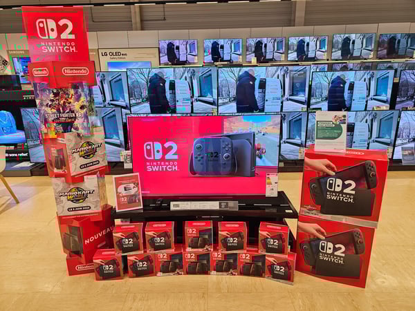 Lancement nintendo Switch à  Boulanger La Rochelle Angoulins