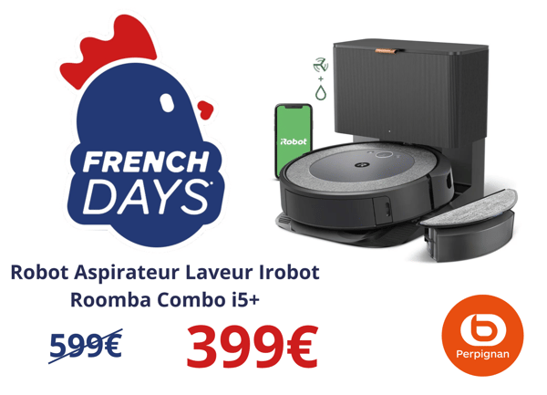 Robot Aspirateur Laveur Irobot Roomba Combo i5+ Boulanger Perpignan
