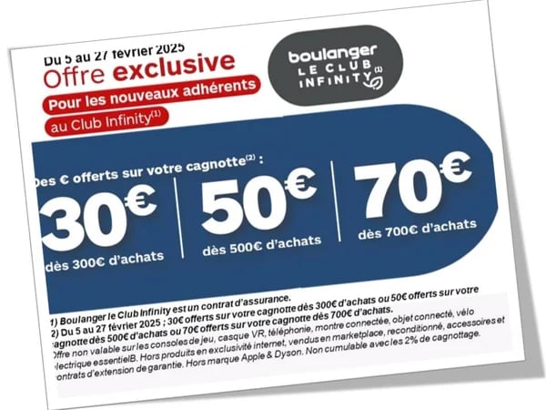 Club Infinity Maison Boulanger Villiers/Marne