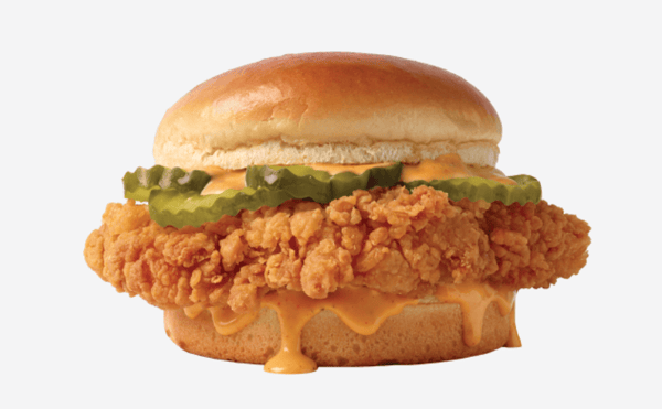 Other chicken sandwiches bow to the Cluck. Our new 100% all white meat chicken fillet is bigger, crispier and better than ever, topped with thick crinkle cut pickles and Jack’s Good Good Sauce on a toasty brioche bun. It’s so good, it’ll have you doing your best chicken dance.