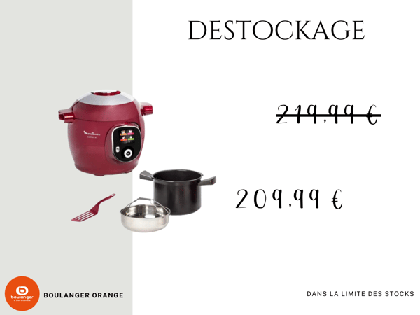 Cookeo Moulinex YY5118FB rouge + spatule
