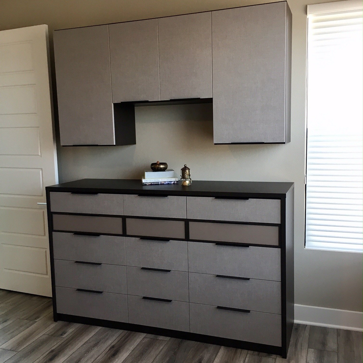 Custom designed and locally built wall unit