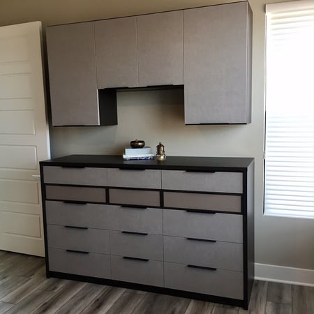 Custom designed and locally built wall unit