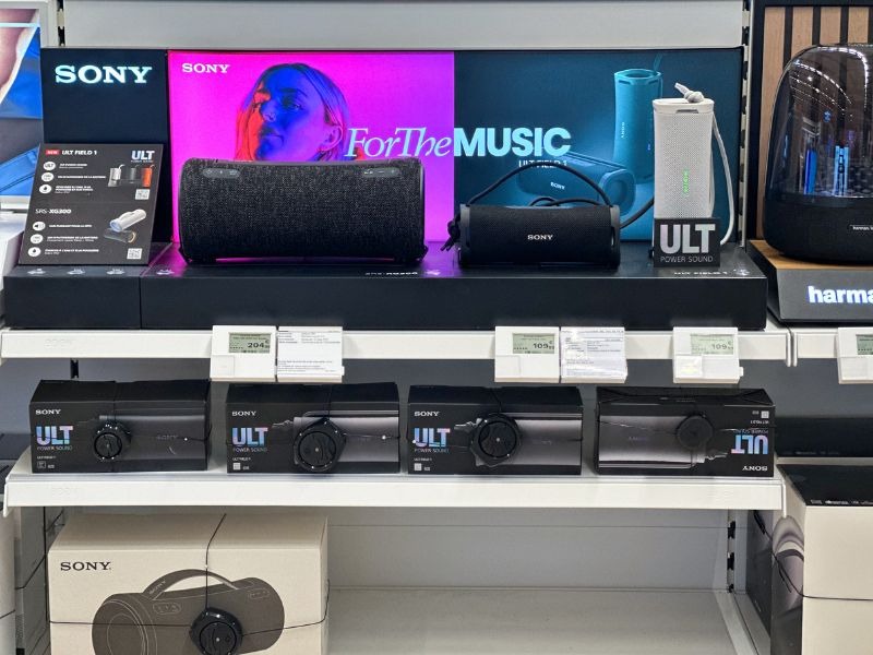 Venez tester les enceintes portables bluetooth et filaire de la marque Sony, au magasin boulanger avignon le pontet.