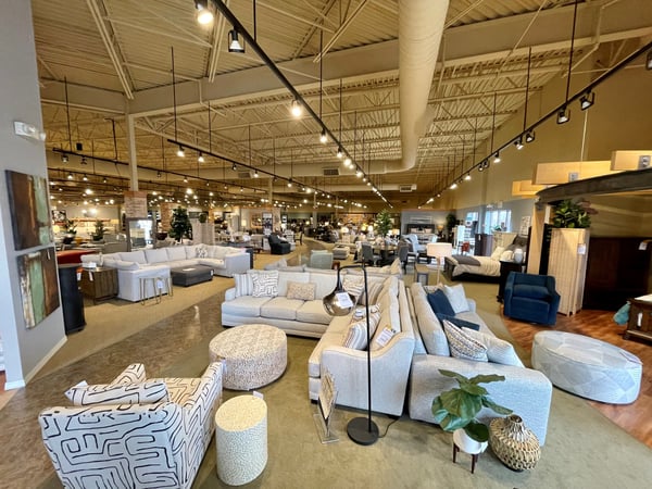 Champaign,  IL Store Interior, Sofas