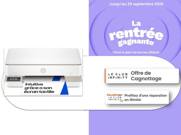 Et s'il vous manquez l'imprimante pour compléter votre installation? Pour votre rentrée Boulanger Bordeaux Mérignac vous propose une large gamme à prix imbattables !