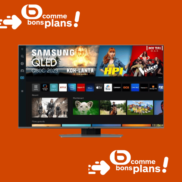 Image d'un télévision SAMSUNG en promotion dans le magasin Boulanger Bourg-en-Bresse