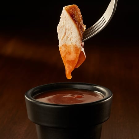 chicken dipped in chalet sauce