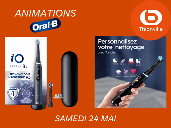 Animations Oral B dans votre magasin Boualnger Thionville- Terville !