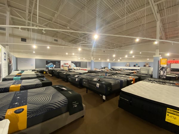 Mattresses at Slumberland Furniture Store in Minot,  ND