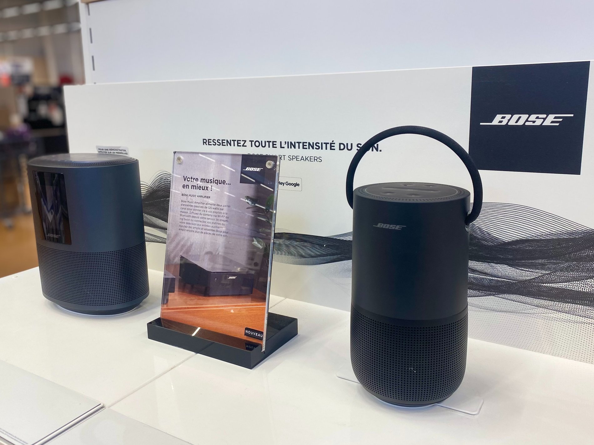 Enceintes Bluetooth résidentielles Bose, enceinte Bose Home Speaker Noir et Bose Home Speaker 500 Boulanger Rennes Chantepie