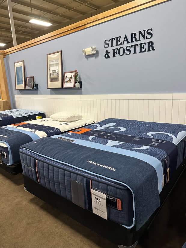 Watertown Slumberland Furniture mattress section