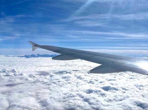 飛行機からの景色