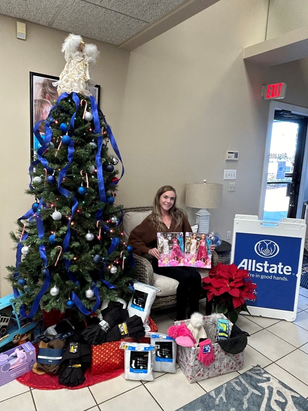 2023 Christmas donations to local charities led by agency team member, Sarah McClure