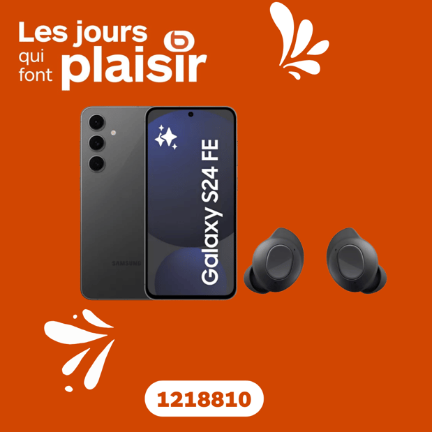 Smartphone SAMSUNG Pack S24FE + Buds FE en promotion dans votre magasin Boulanger Lille Esquermoise