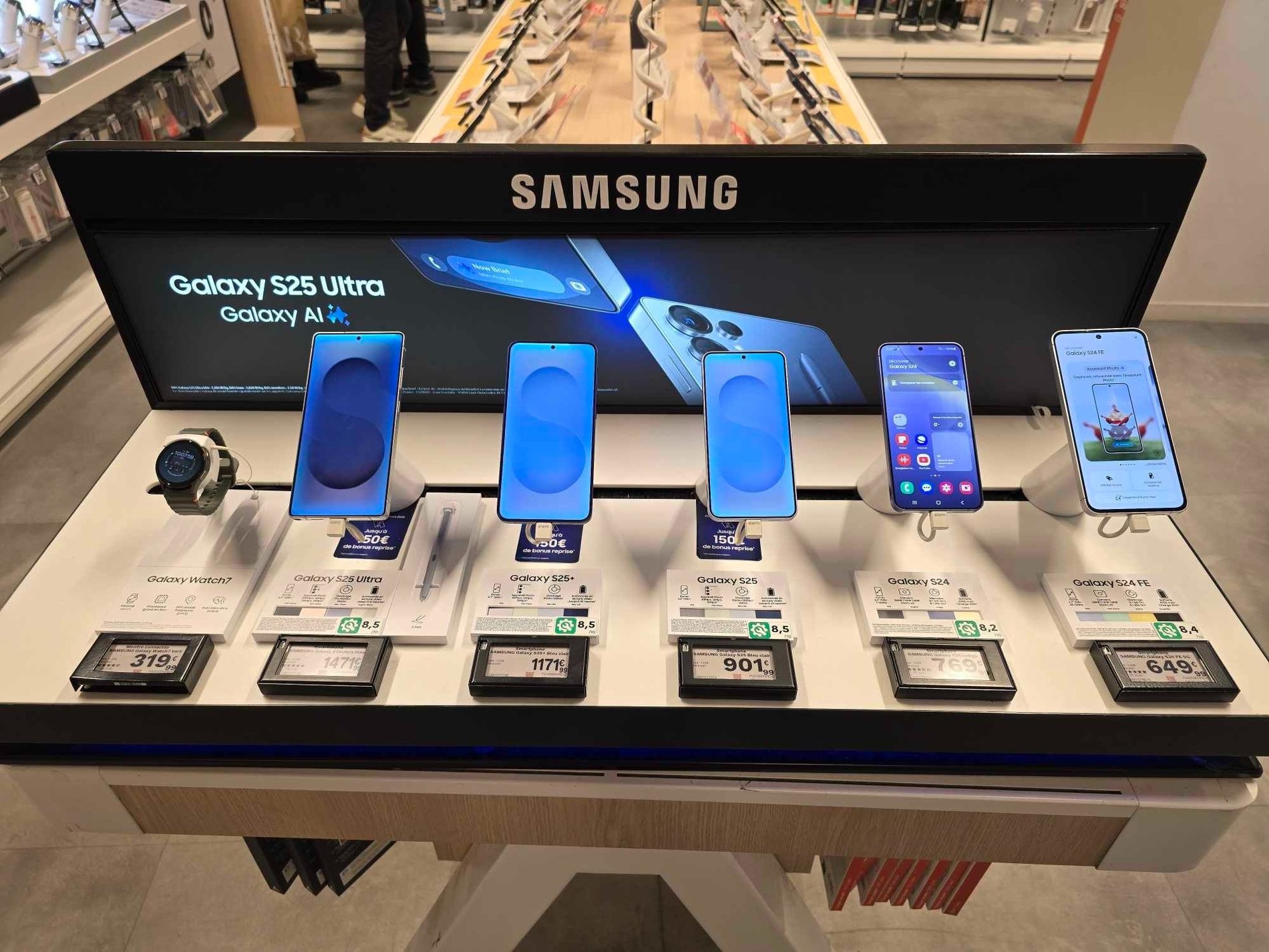 Gamme de téléphones Samsung S25