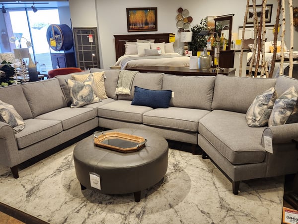 Gray Sectional at Slumberland Furniture Store in Burnsville,  MN