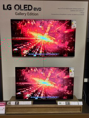 Mobilier télé LG Oled Boulanger Libourne