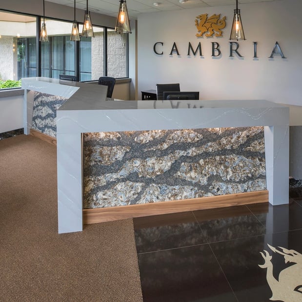 Cambria Gallery - Plymouth reception desk