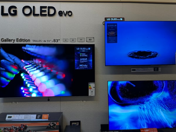 L'espace tv LG boulanger niort