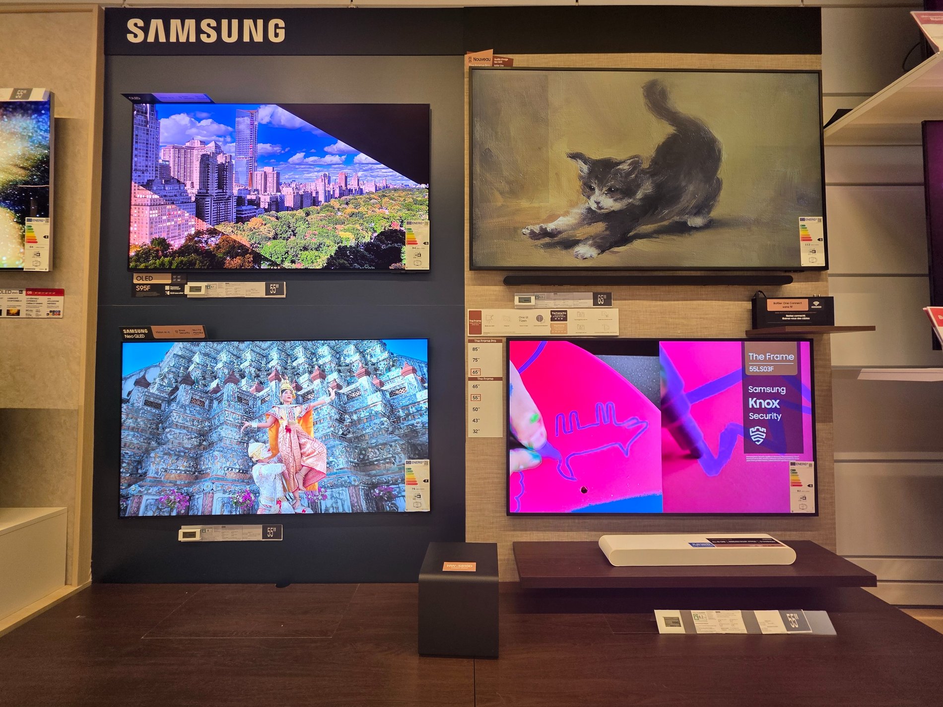 Mural Samsung TV - Boulanger Valenciennes- Petite-Forêt