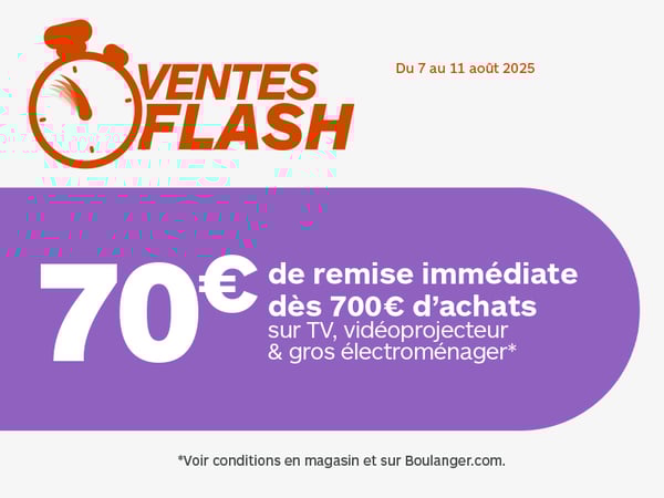 ⚡ 70€ de remise immédiate ? C’est maintenant ou jamais chez Boulanger Orgeval ! 🕒🔥
