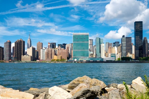 The midtown Manhattan skyline