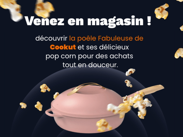 La Poêle Fabuleuse Cookut débarque chez Boulanger Paris Italie 2 – et elle fait le show avec ses pop-corn maison !