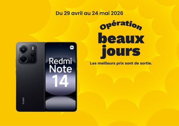 Smartphone XIAOMI Redmi Note 14 Noir 256Go 4G