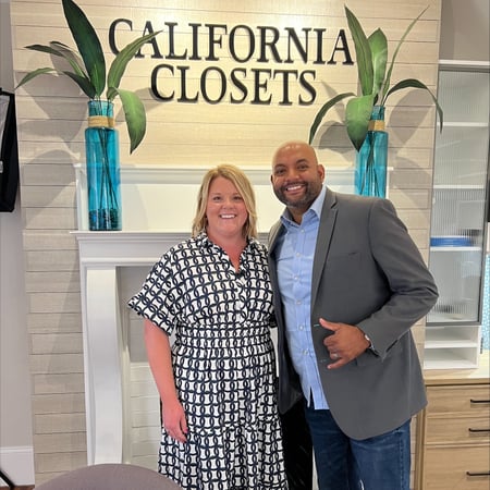 California Closets Charlotte, WBTV segment design on the spot, custom storage