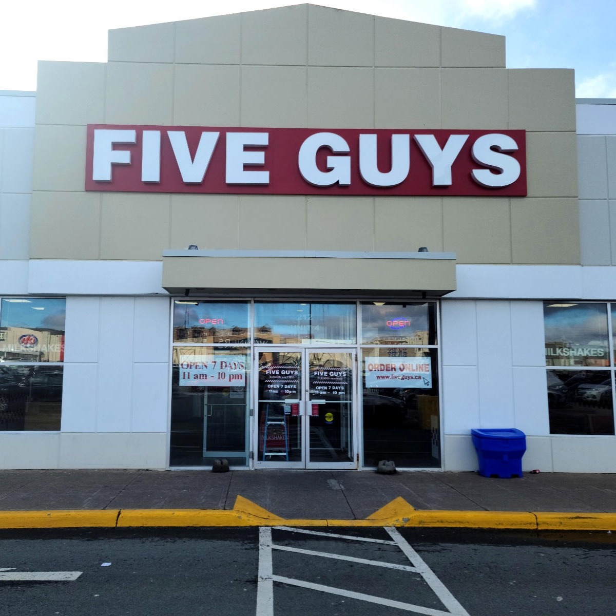 Five Guys at 212 Chain Lake Drive in Halifax, NS.
