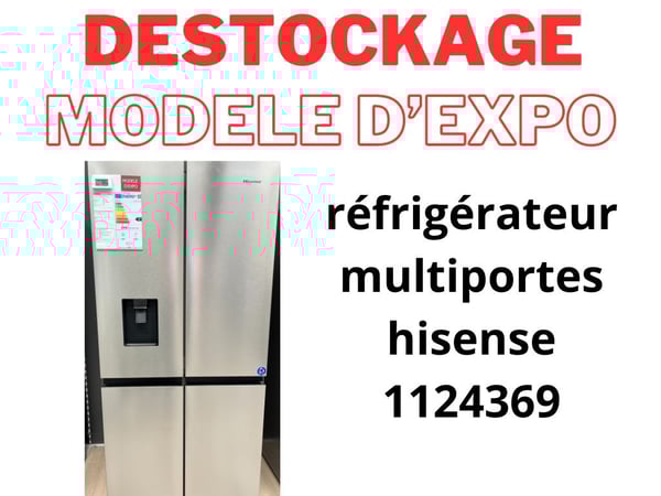 réfrigérateurs américains Hisense modèle d'exposition Boulanger Villefranche sur Saône
