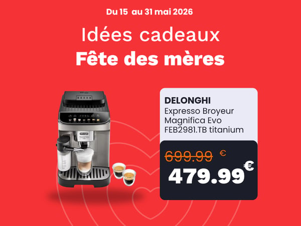 Expresso Broyeur DELONGHI Magnifica Evo FEB2981.TB titanium