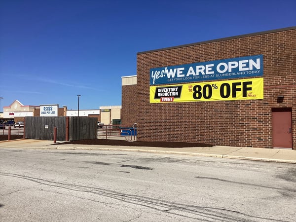 Danville Slumberland Furniture pickup area